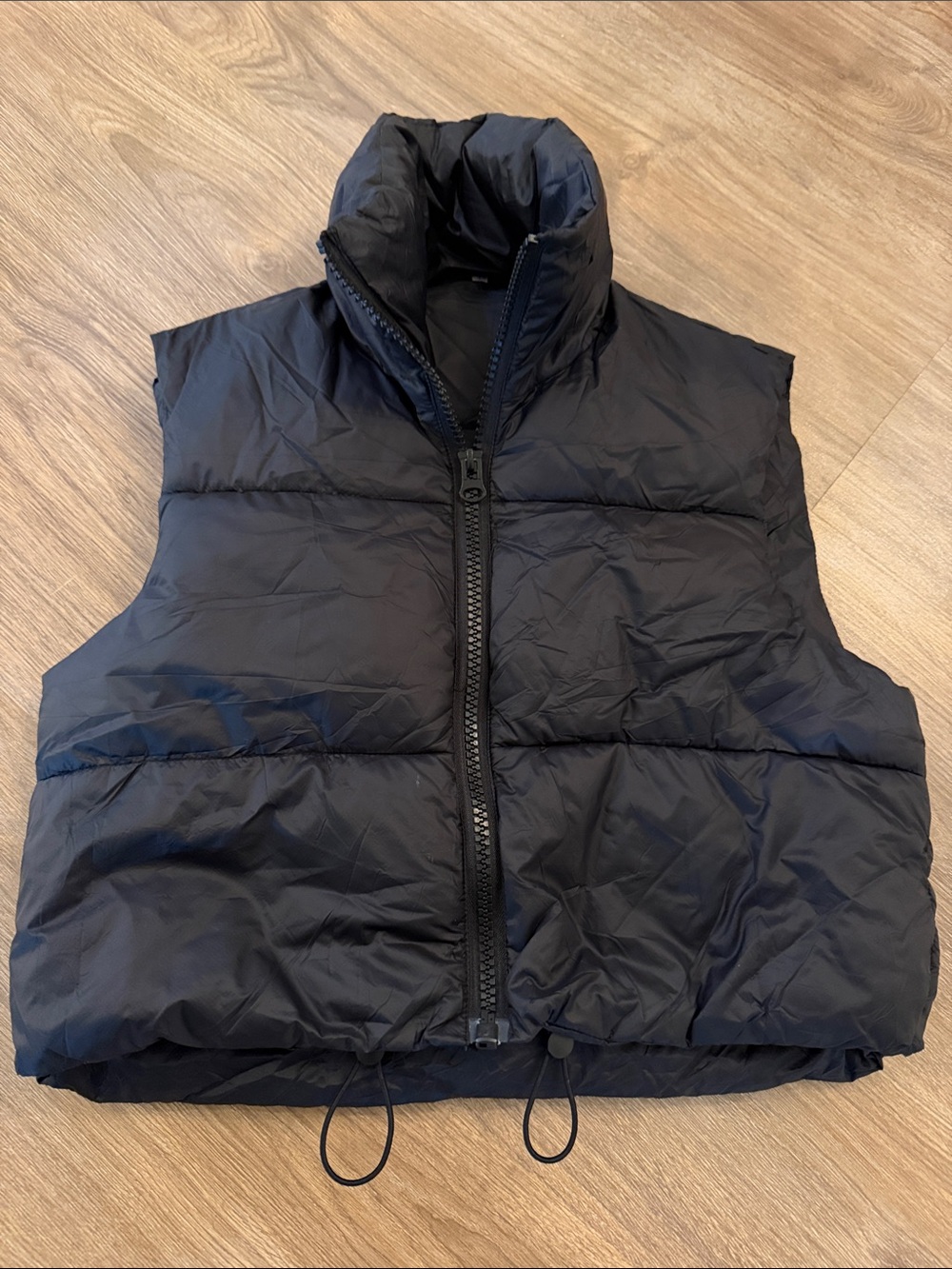 Women's Black Puffer Vest | XS